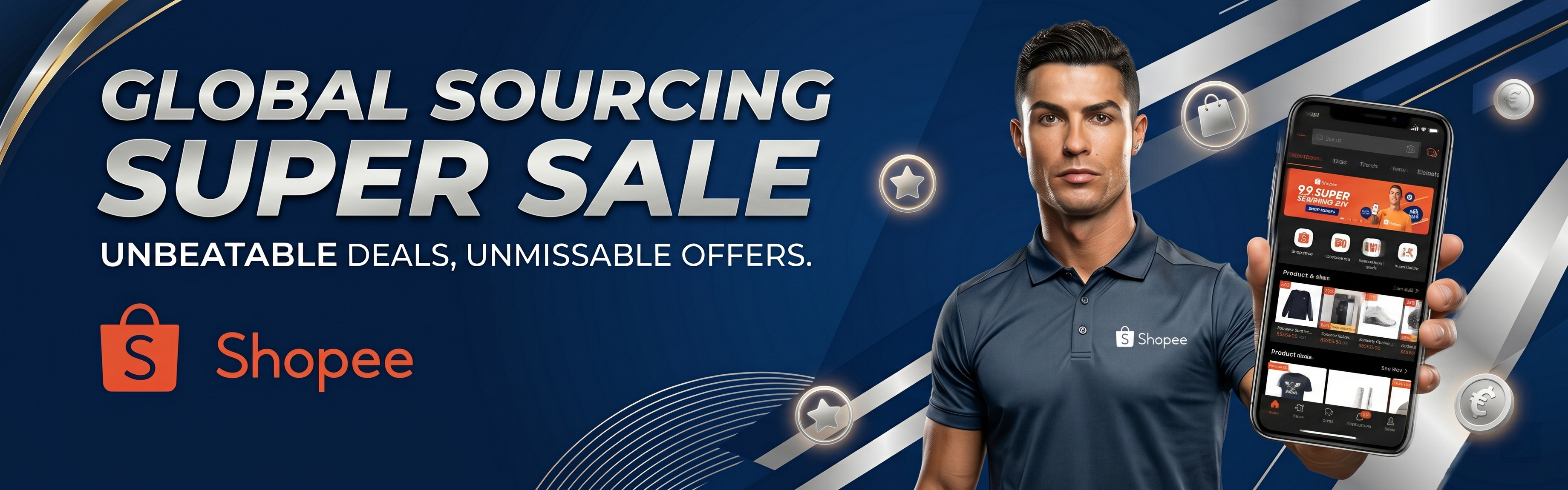 Online shopping fashion banner
