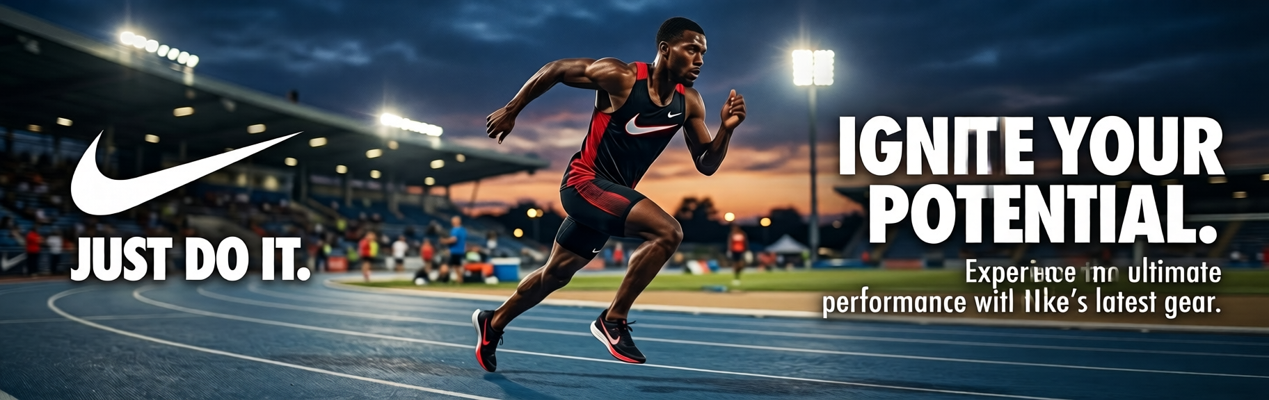Sports shoe advertisement banner